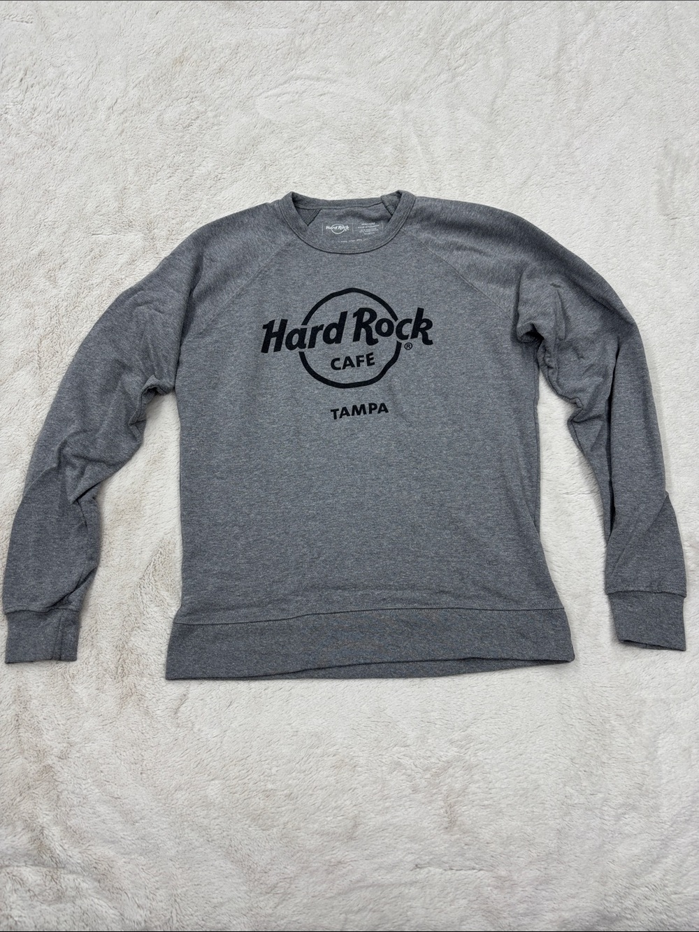 Hard Rock Cafe Gray & Black Logo Pullover
